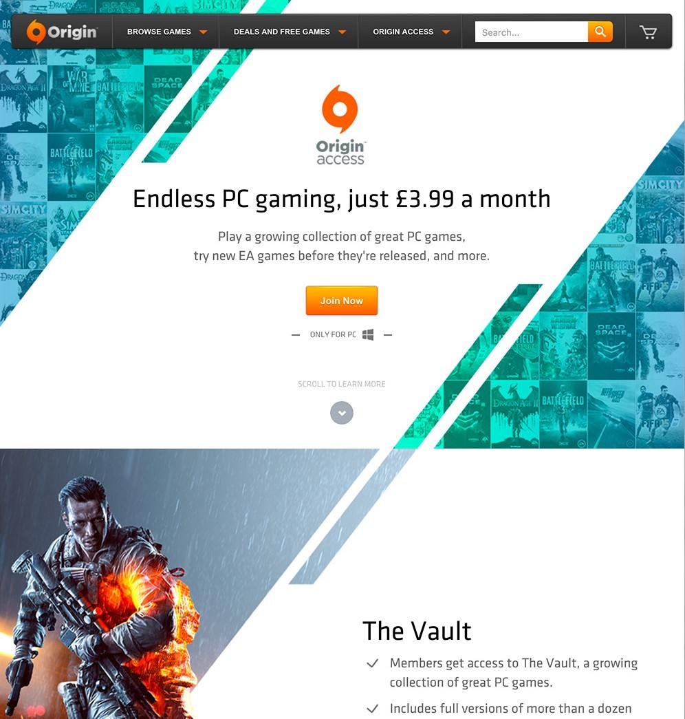 Origin Access пришел на ПК - блог об играх, технологиях и санкциях